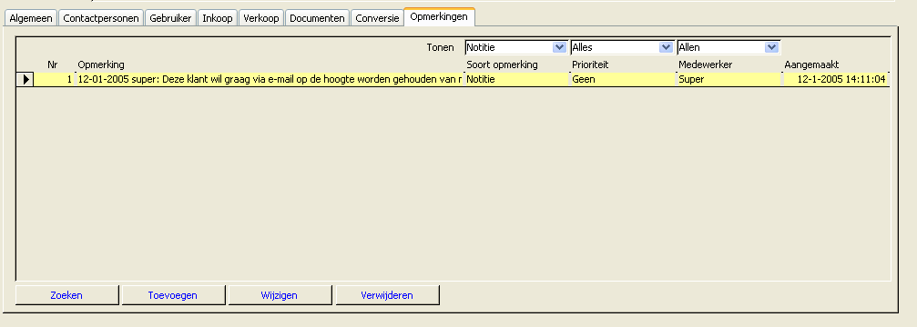 PAC Relatieopmerkingen filer