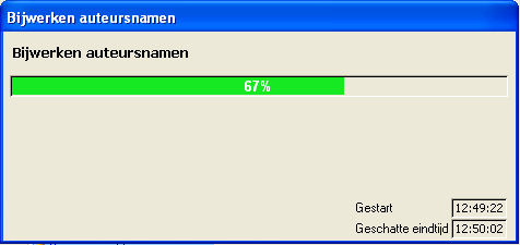 PAC Voortgangsmeter